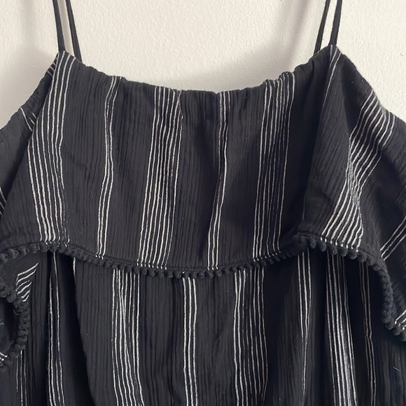 Black jumpsuit with pin stripes - Picture 3 of 4